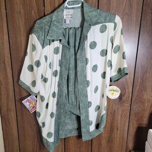 Women Joseph Ribkoff Green & White Pants Jacket Suit - Size 10